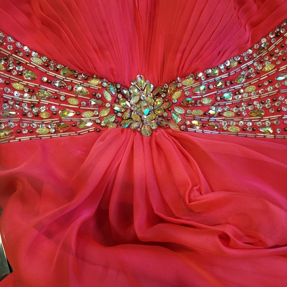 Blush prom dress evening gown - Picture 5 of 7